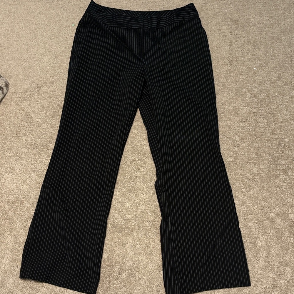 pinstripe straight legged dress pants!